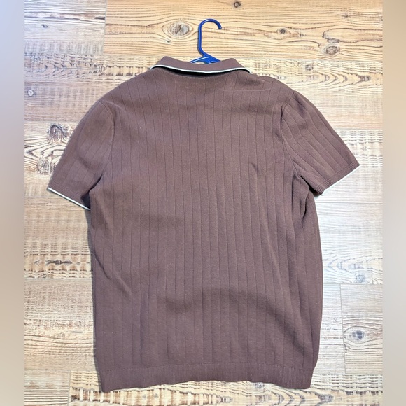 Express Chocolate Brown Polo Shirt for Men - Picture 2 of 2